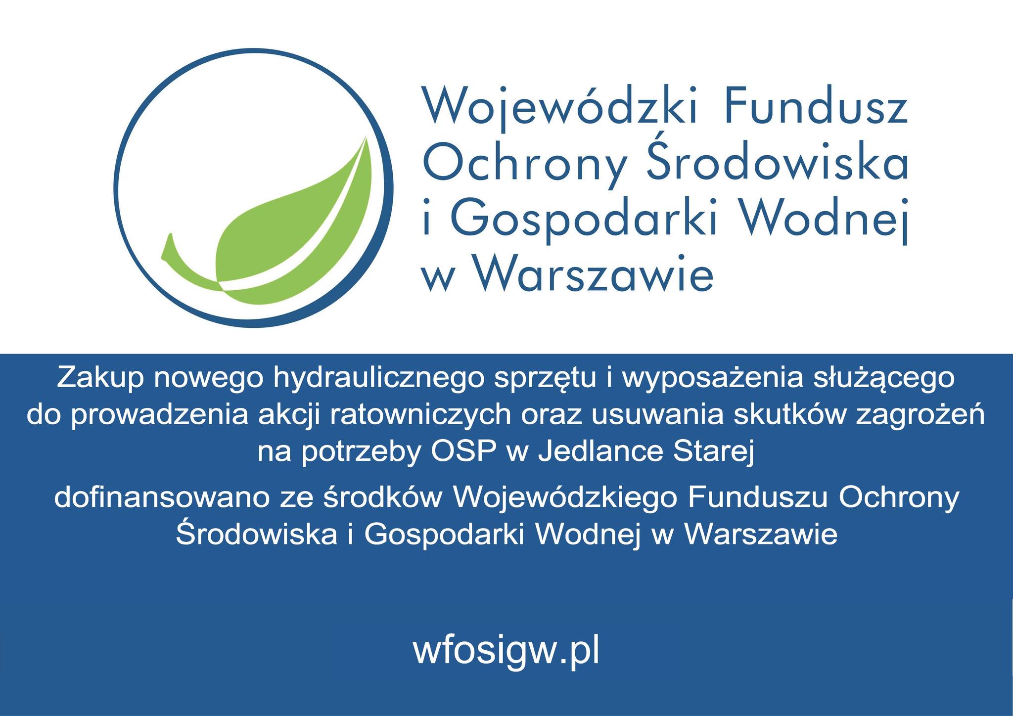 Grant from WFOŚiGW!